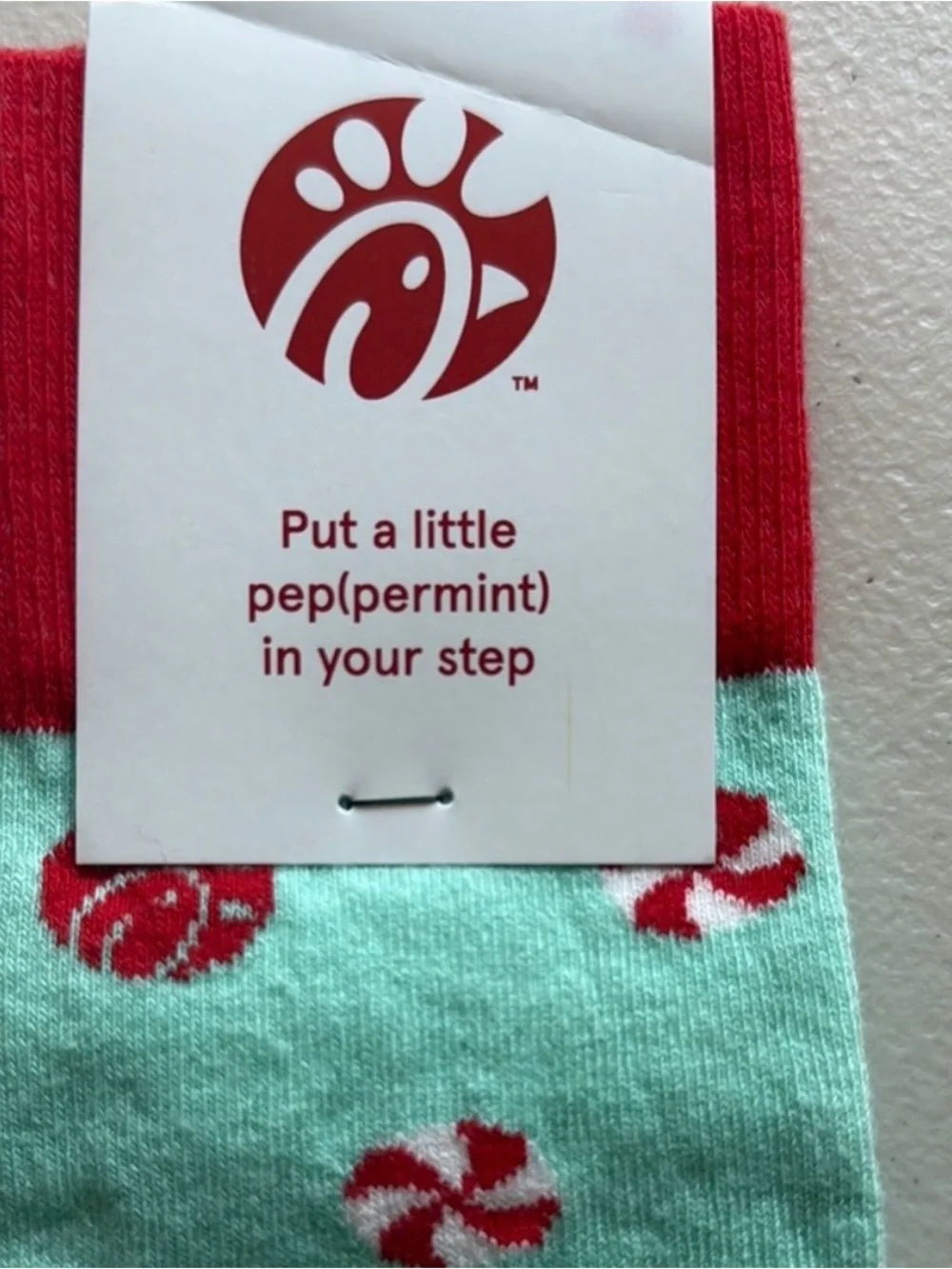 Hot Sox Women Gray Burger & Fries Crew Socks & Chick-fil-A peppermint Socks